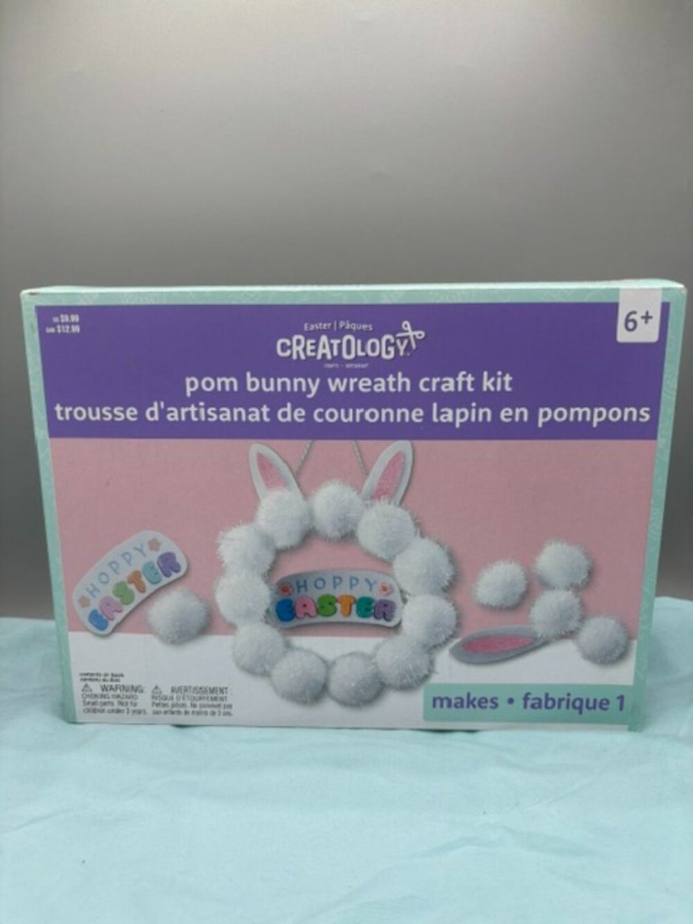 Creatology Easter Pom Bunny Wreath Craft Kit.